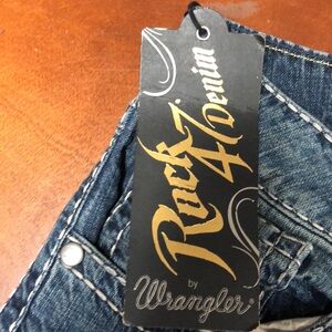 Rock 47 denim slim straight jeans